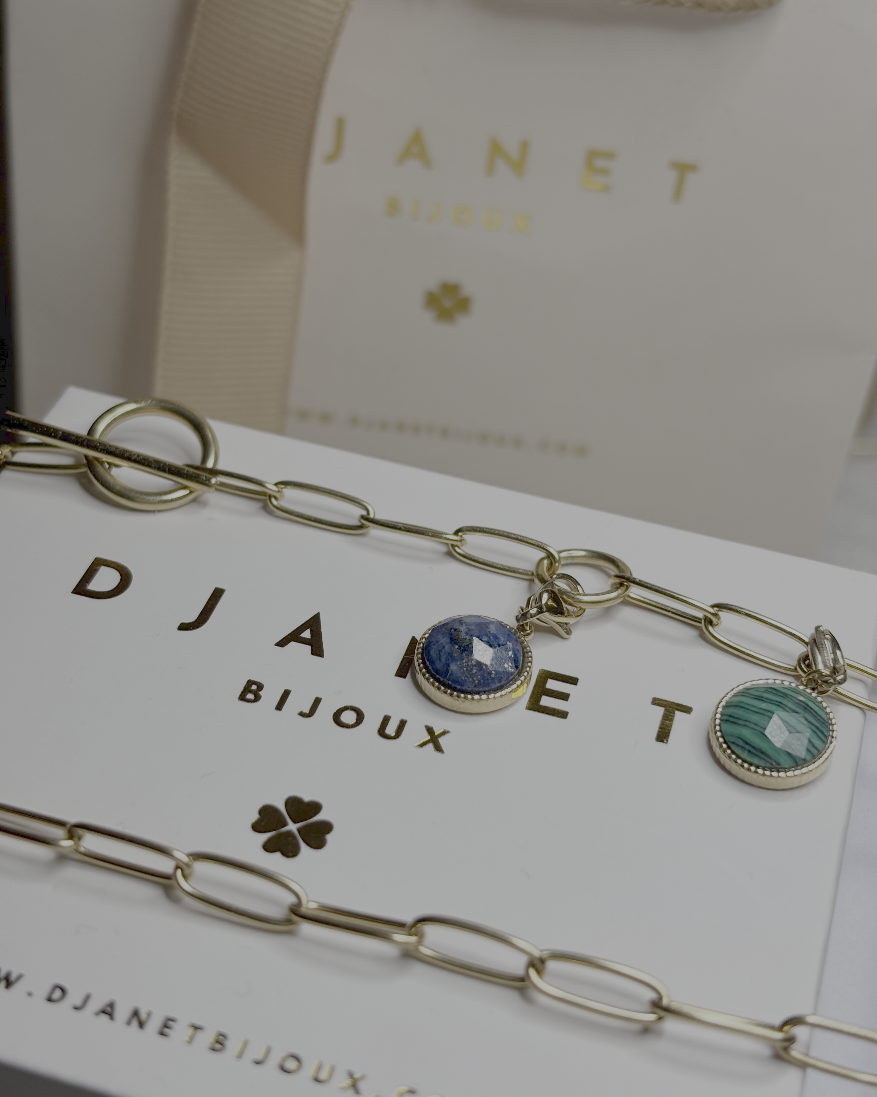 Charm malachite Nina