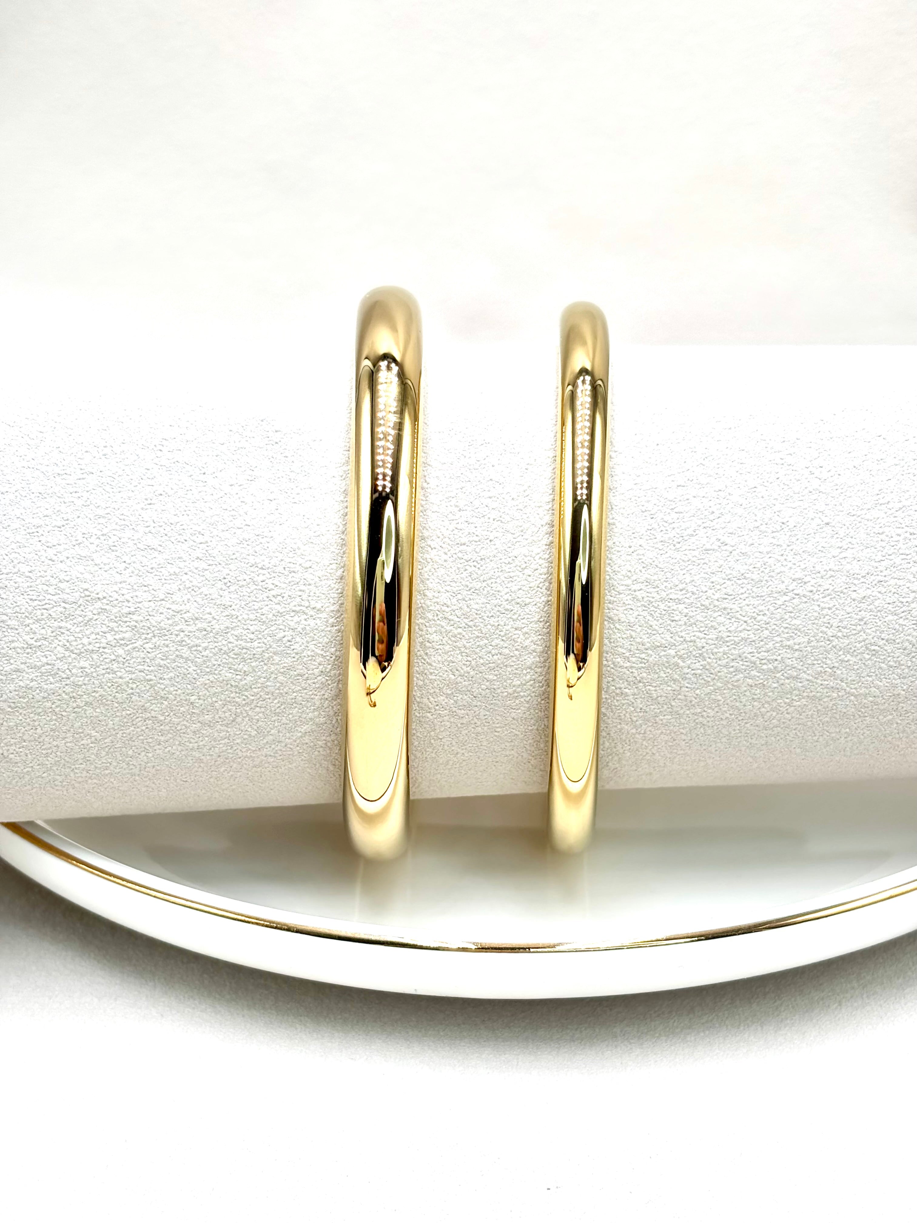 Joncs en acier inoxydable doré 8mm et 6 mm