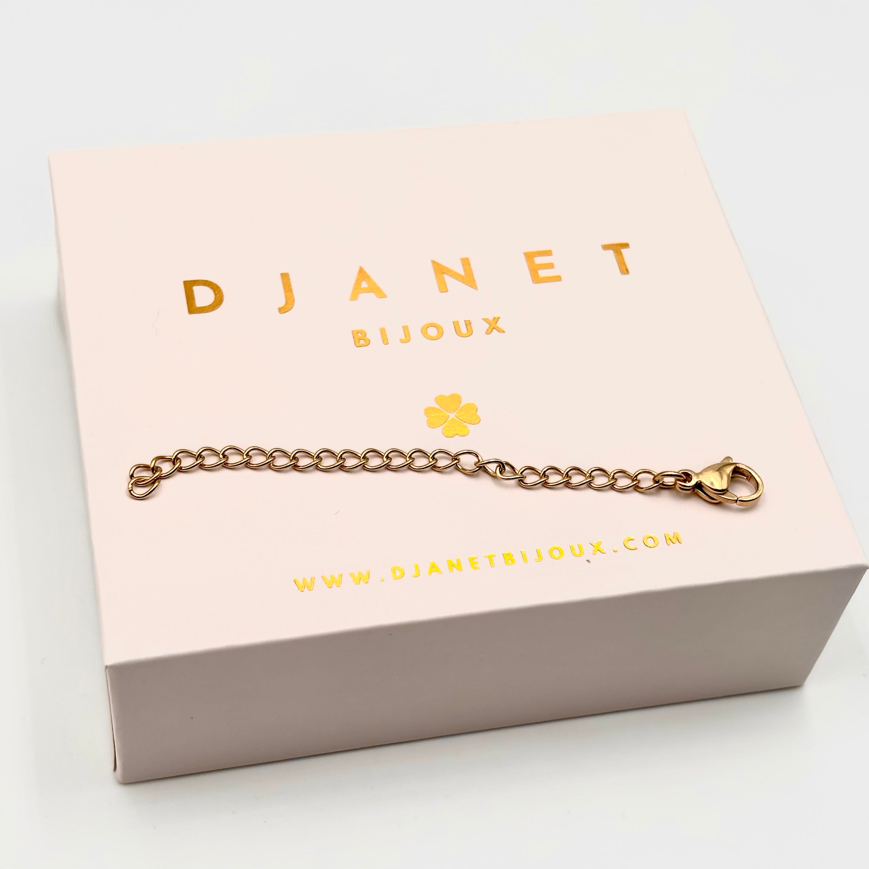 Chaîne de rallonge en acier inoxydable doré – Extension pour collier ou bracelet