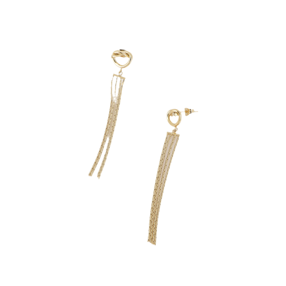 Boucles d'oreilles chaînes pendantes Giulia