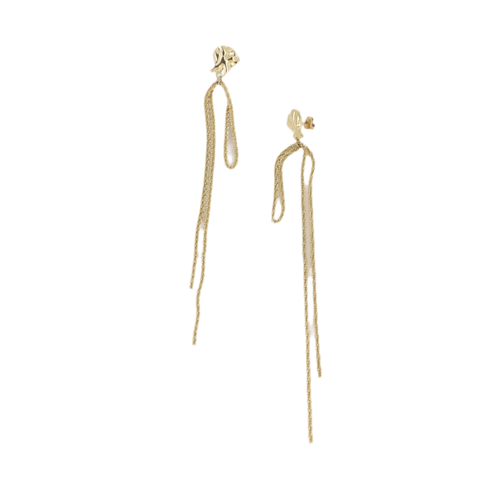 Boucle d'oreilles pendantes chaînes Joya