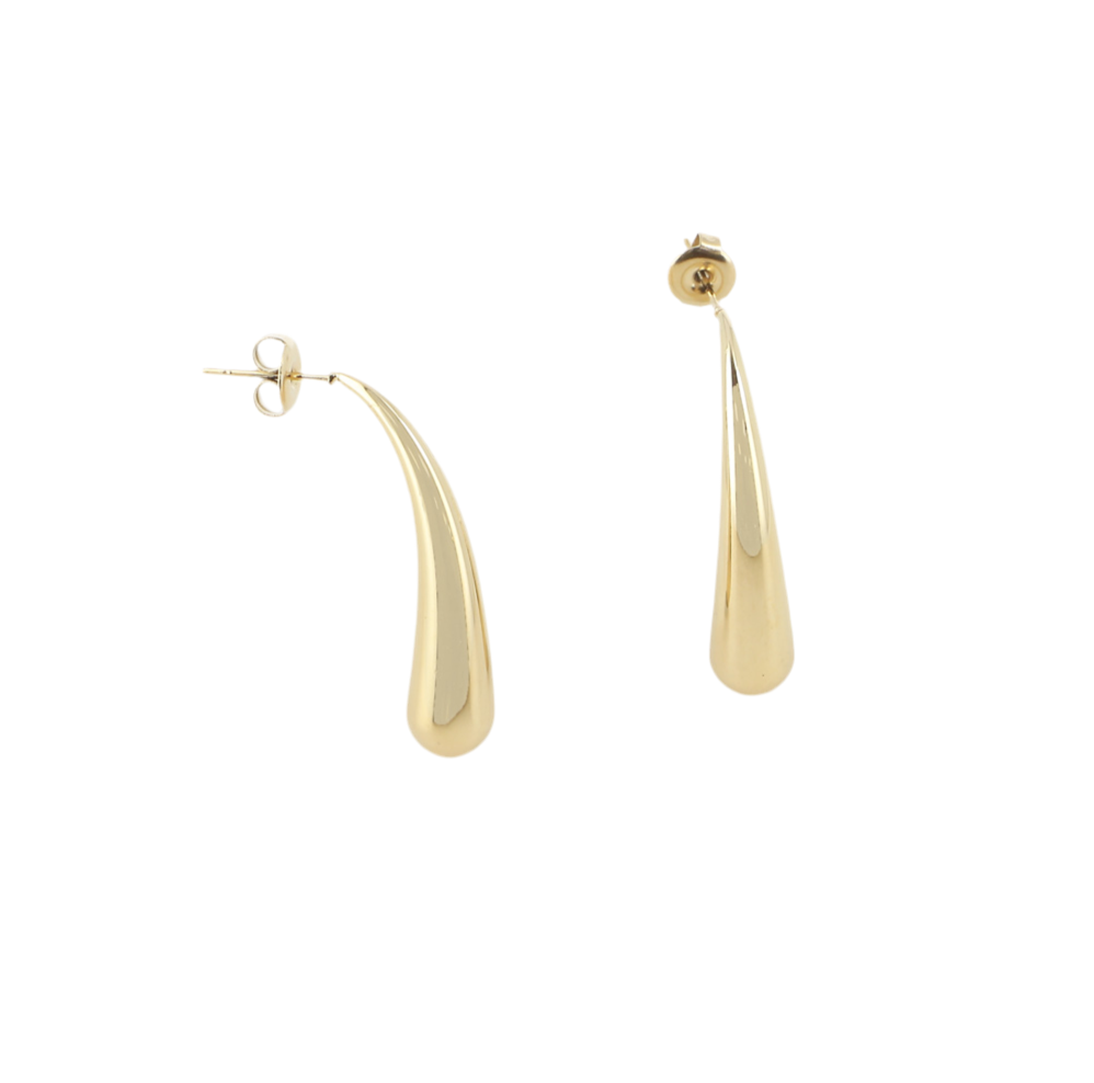 Boucles d'oreilles acier doré Louise