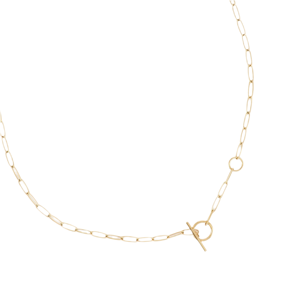 Collier Chaîne Acier Inoxydable Doré Maille Ovale Lana