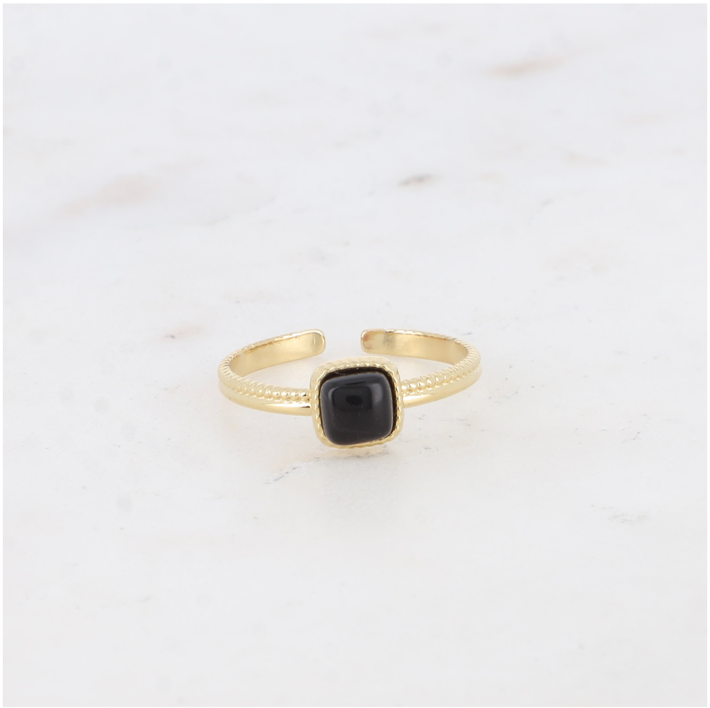 Bague pierre fine onyx Edith