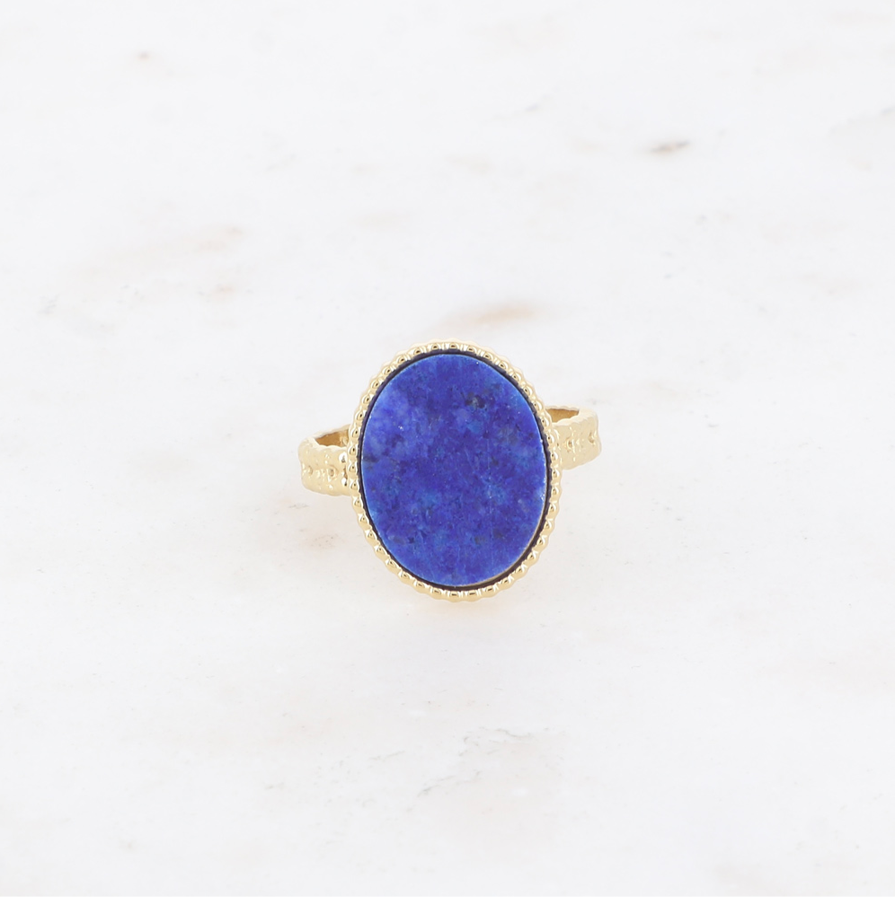 Bague pierre fine lapis lazuli Romy