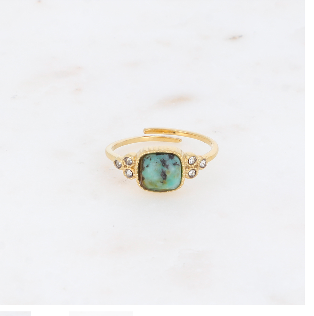 Bague turquoise africaine Melusine