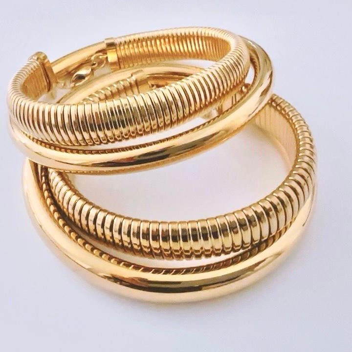 Bracelets Joncs en Acier Inoxydable Louane et Julie