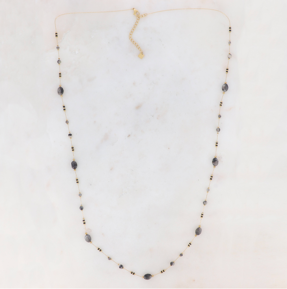 Collier sautoir Klea labradorite